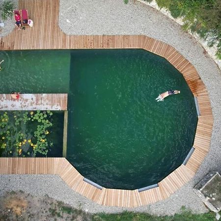 Grand Gite Les Cabanes De Fallot Pour 19 Personnes - Piscine Naturelle L'isle-Bouzon Exterior photo